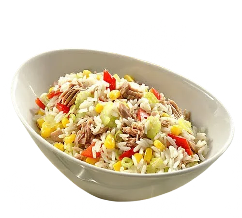 Salata od tune, riže, povrća i kruh