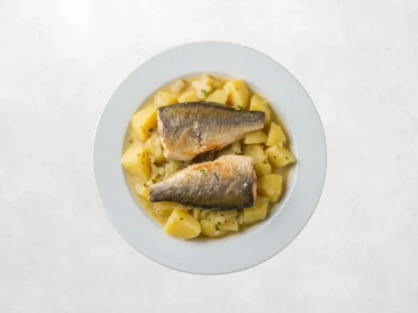 Gregada od ribe i krumpira, kruh